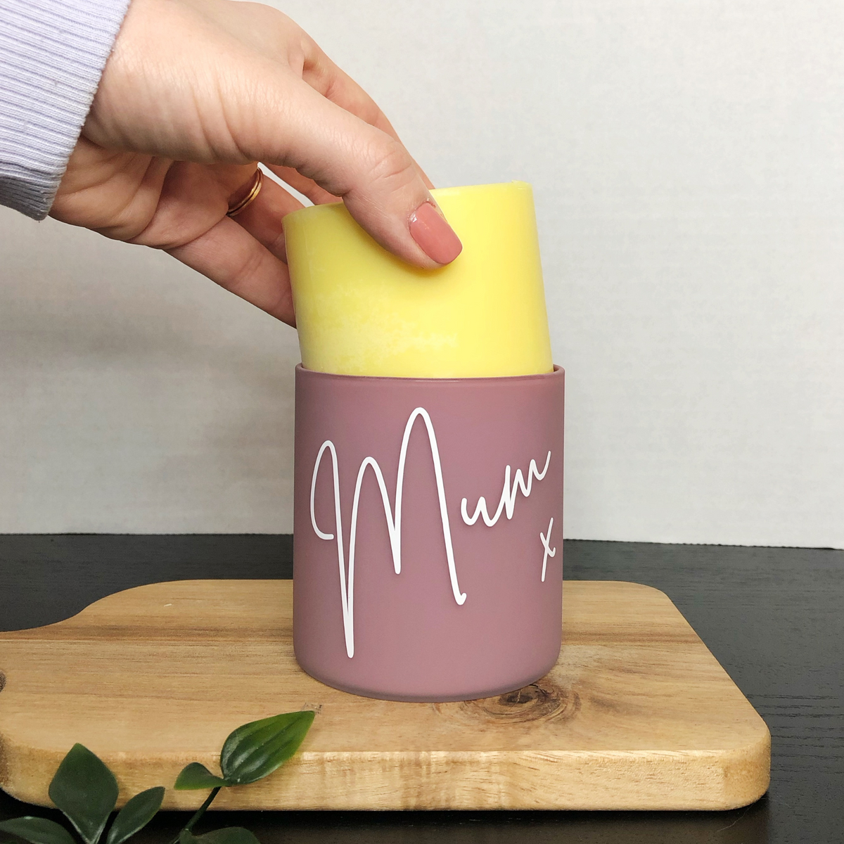 Personalised Mum Gift Refillable Candle