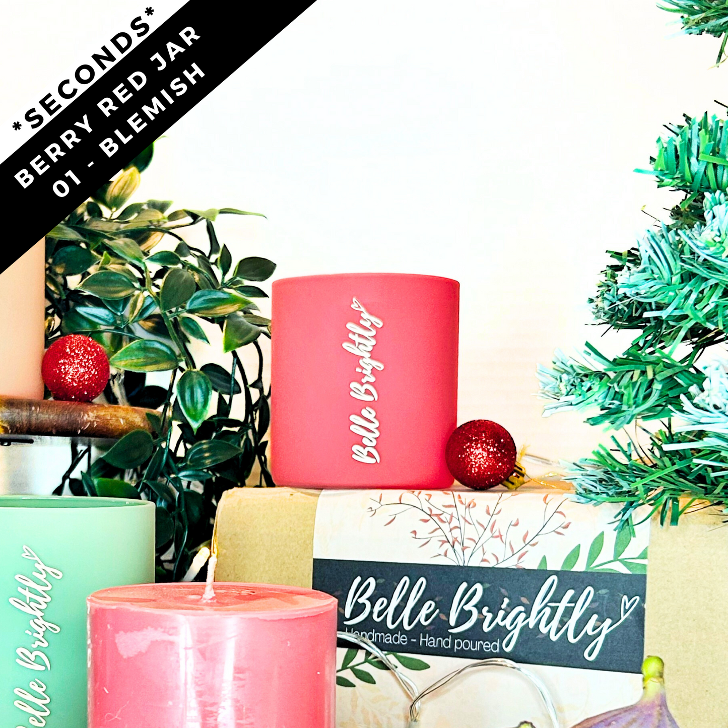 Super Seconds Christmas Refillable Candle Jar UK