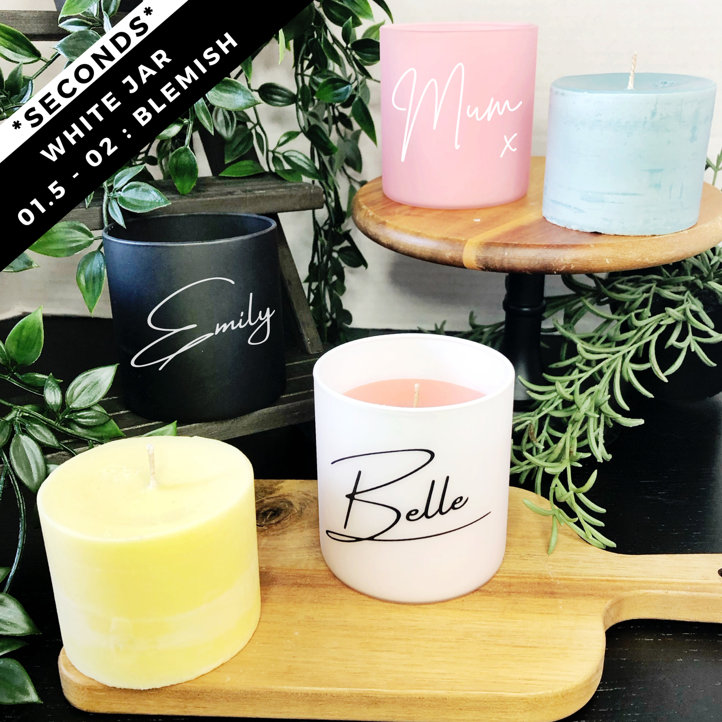 Super Seconds Personalised Refillable Candle Jar UK