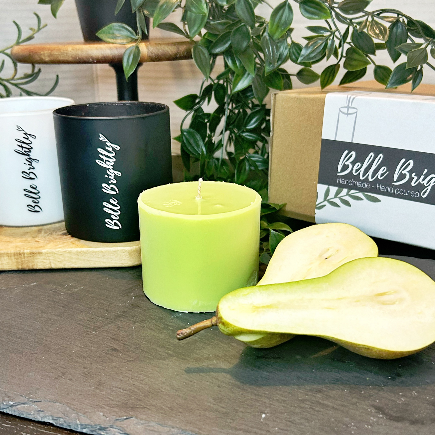 Sweet Nashi Poached Pear Vegan Soy Wax Candle Refill