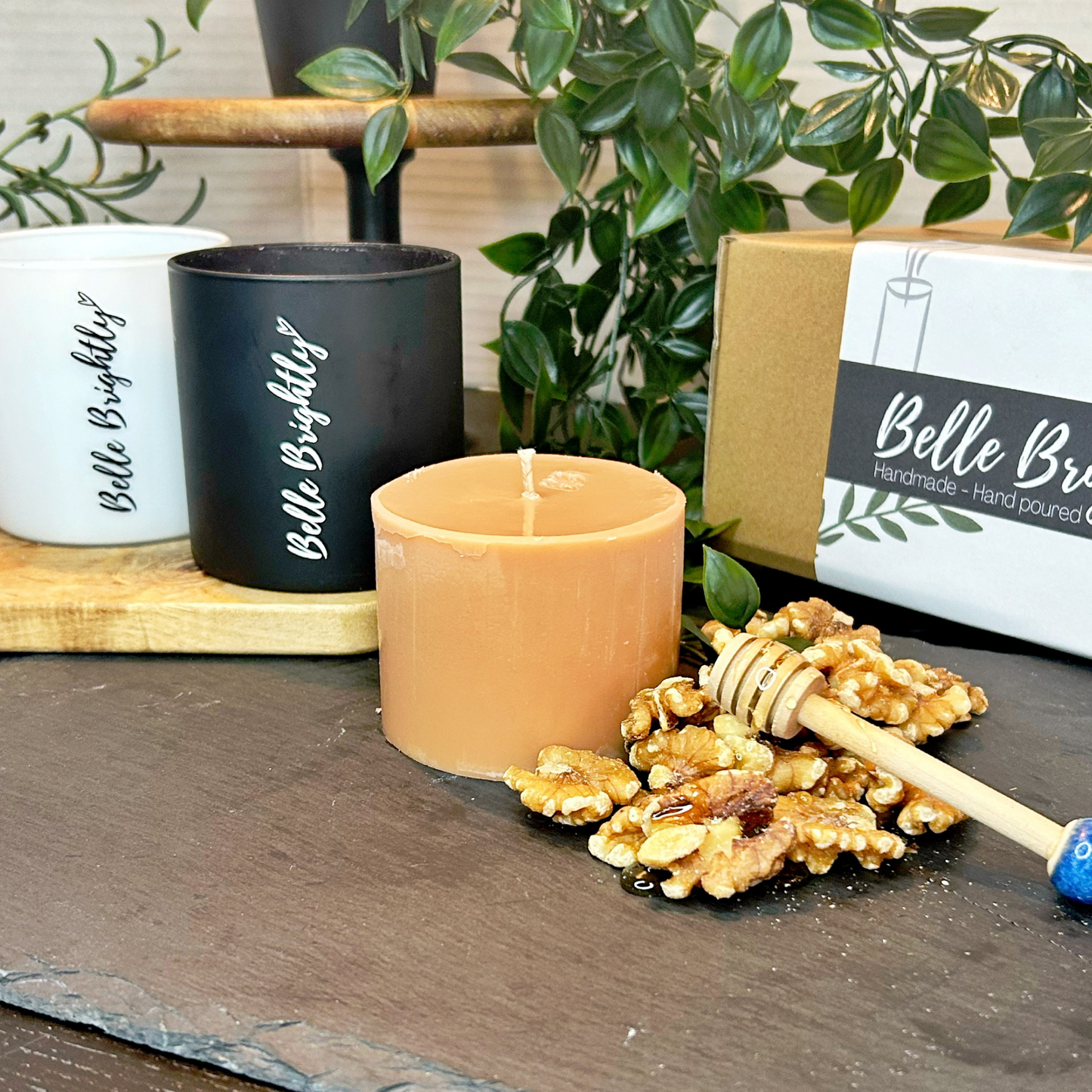 Toasted Walnut and Maple Syrup Vegan Soy Wax Candle Refill