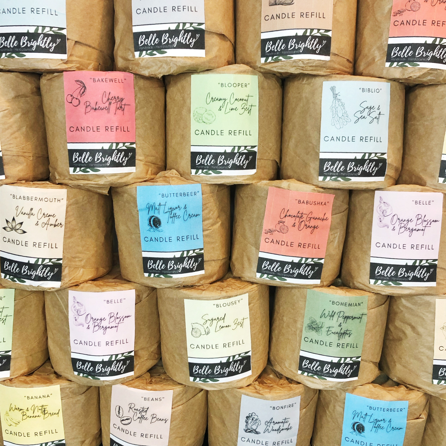 Vegan Soy Wax Candle Refill