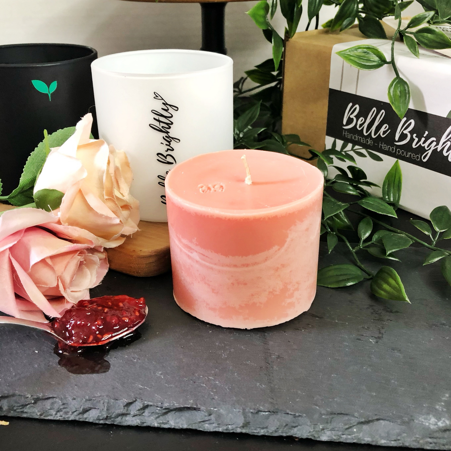 Vegan Rose Jam Refillable Candle