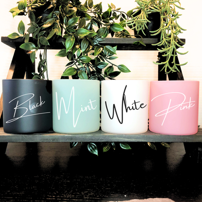 Eco-friendly personalised pastel birthday candle 