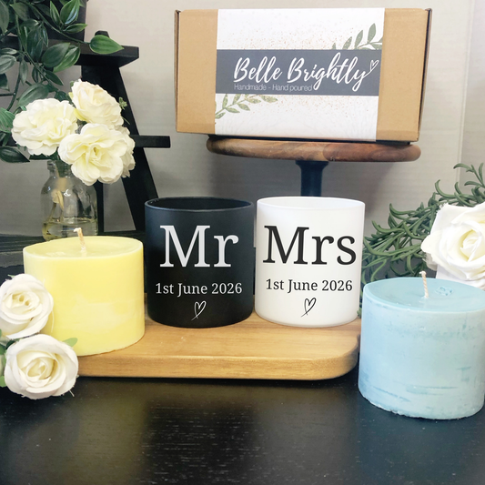Handmade wedding candles UK