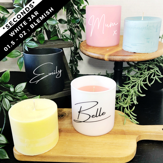 Super Seconds Personalised Refillable Candle Jar UK