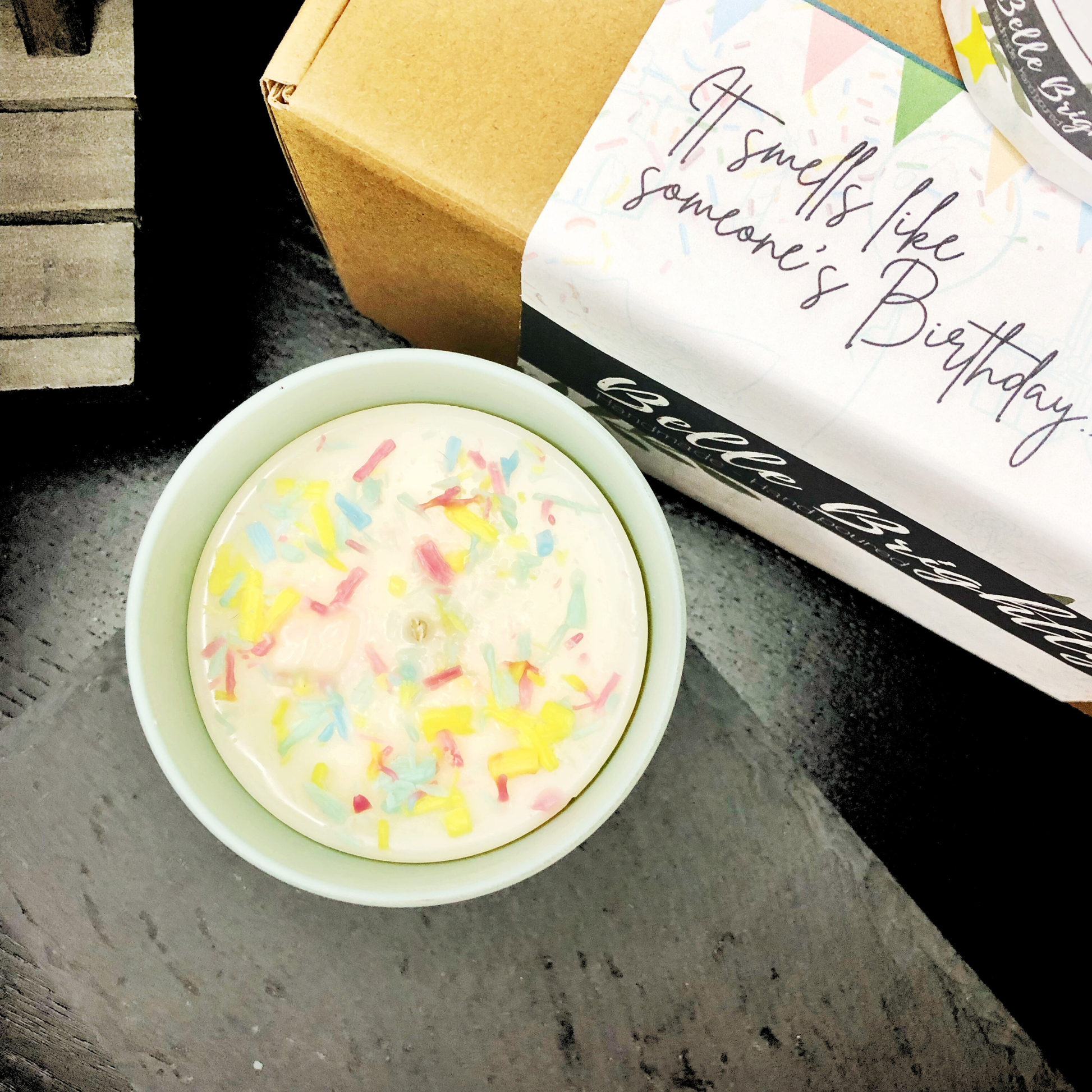 vegan birthday cake candle