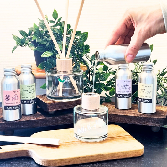 eco friendly refillable vegan natural reed diffuser